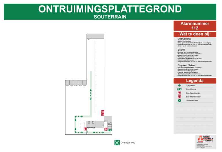 Wat staat er in een ontruimingsplan? - Brand Preventie Techniek